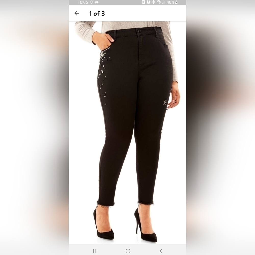 REBEL Wilson X Angels The Pin Up Crop Jeans. New without tags. Size 16.